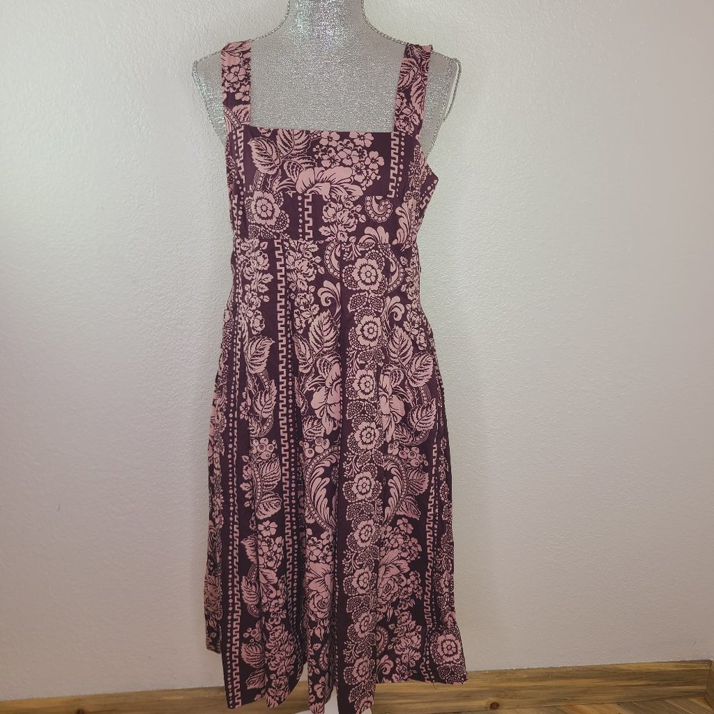 Barneys New York Italian Floral Print Sundress with Pockets